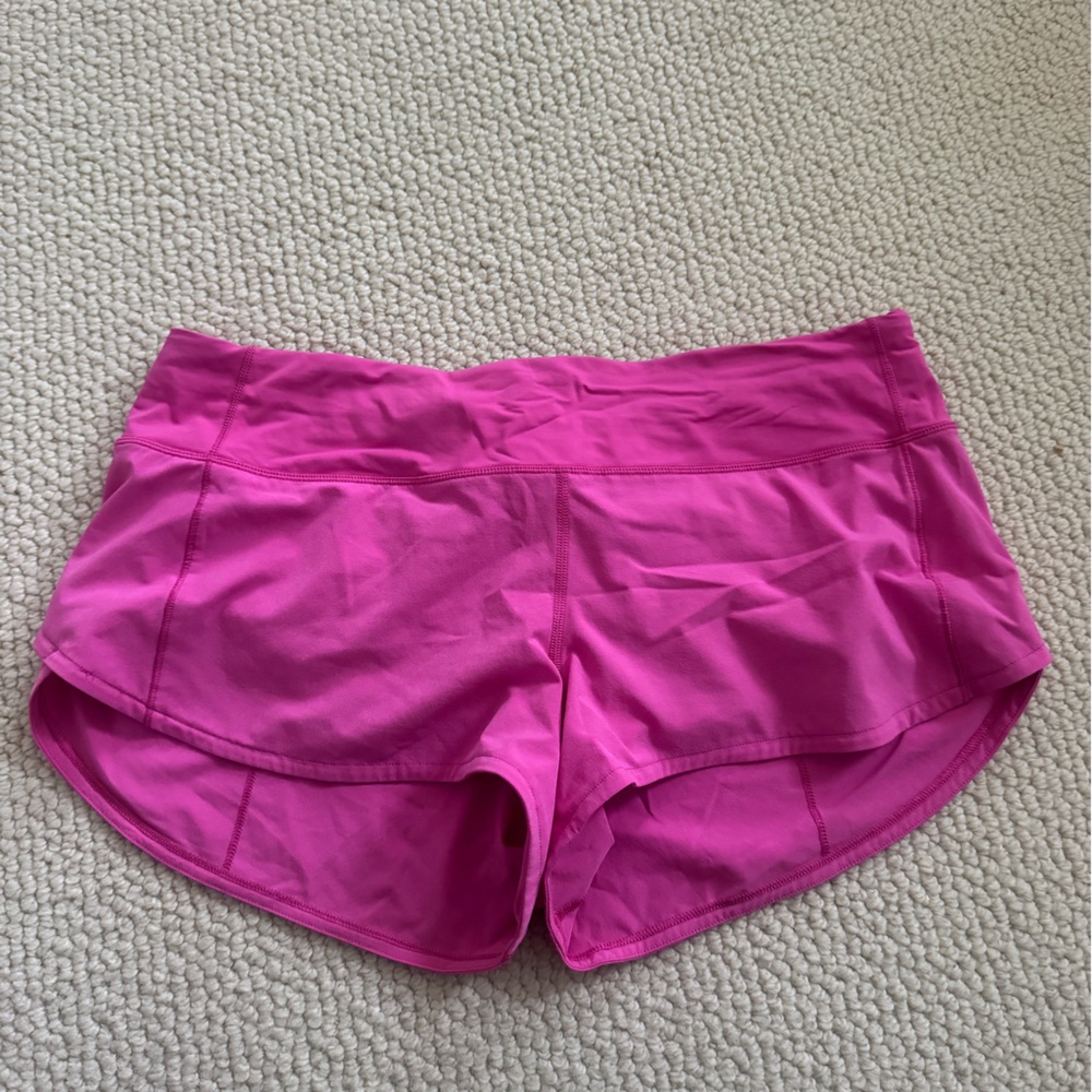 lululemon athletica Vibrant Pink Athletic Shorts